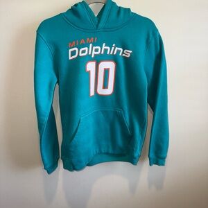 NFL Miami Dolphins Youth Hoodie #10 Teal Official Team Apparel Size (M) EUC
